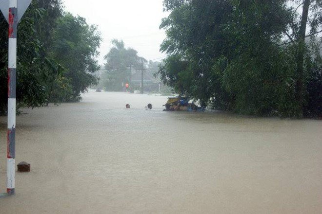 Chuyên gia khí tượng đánh giá đây là trận mưa kỷ lục tại Quảng Bình. Ảnh: Báo Quảng Bình. 
