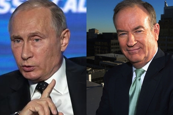 Ông Putin và phóng viên Bill O'Reilly. Ảnh: Internet